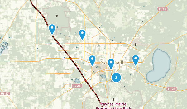 Gainesville, Florida Map