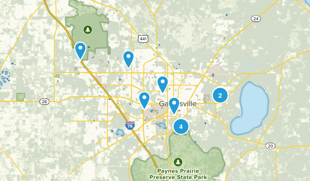 Gainesville, Florida Map