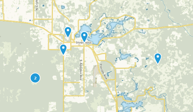 Inverness, Floride Map