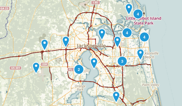 Jacksonville, Florida Map
