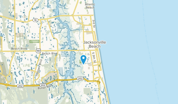Jacksonville Beach, Floride Map