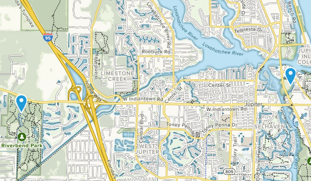 Jupiter, Floride Map