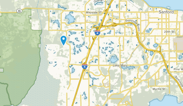 Lake Mary, Floride Map