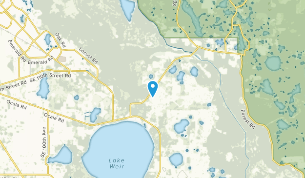 Lake Weir Pines Mobile Home Park, Florida Map