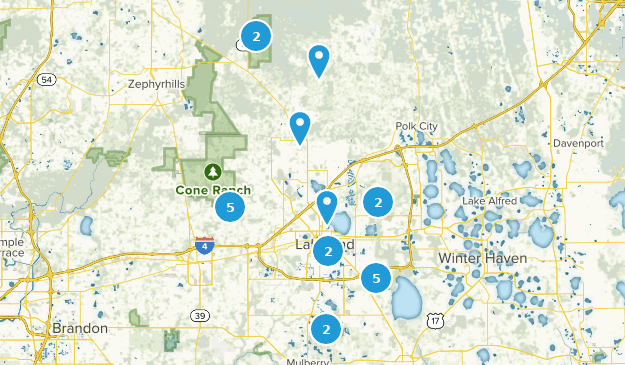 Lakeland, Floride Map
