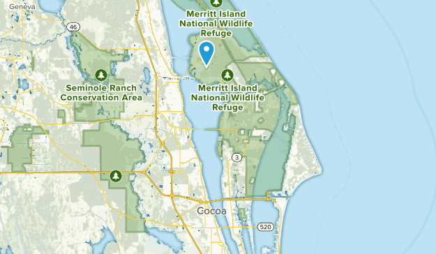 Merrit Island, Florida Map