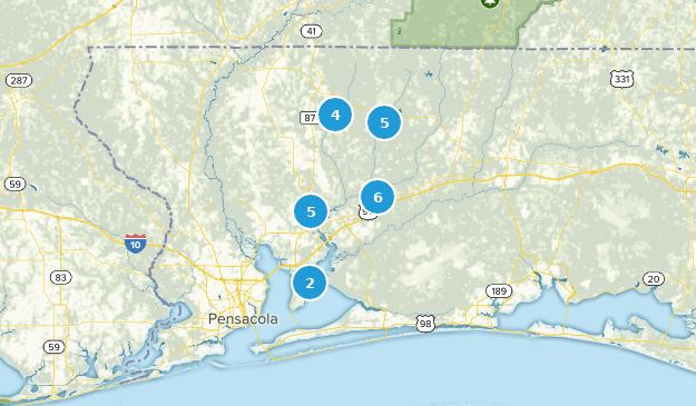 Milton, Floride Map