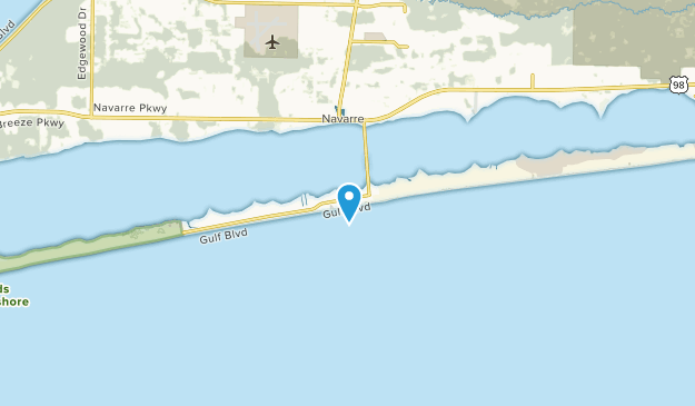 Navarre Beach, Florida Map