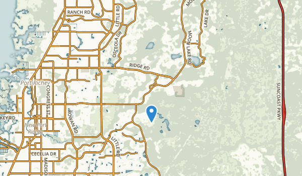 New Port Richey, Florida Map