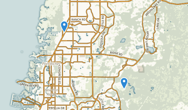 New Port Richey, Florida Map