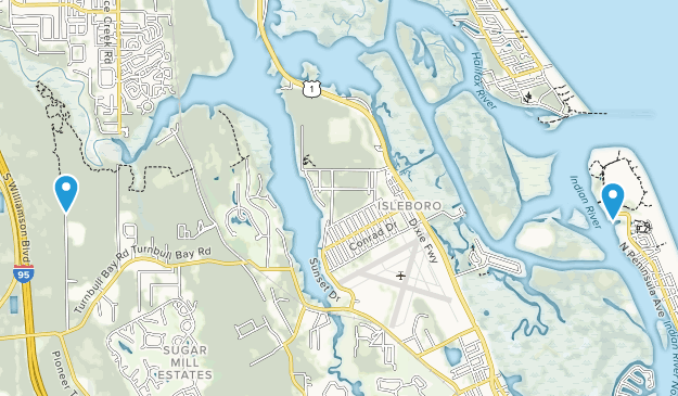 New Smyrna, Florida Map