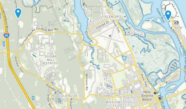 New Smyrna, Florida Map