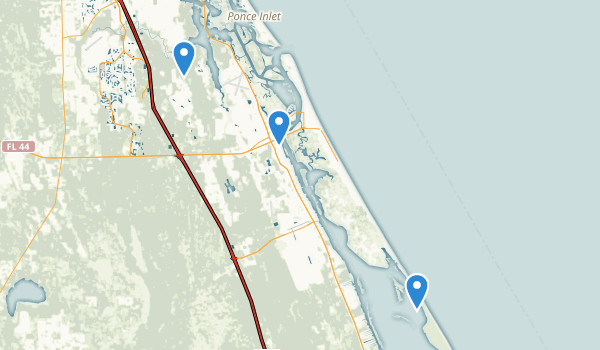 New Smyrna Beach, Florida Map
