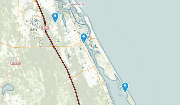 New Smyrna Beach, Florida Map