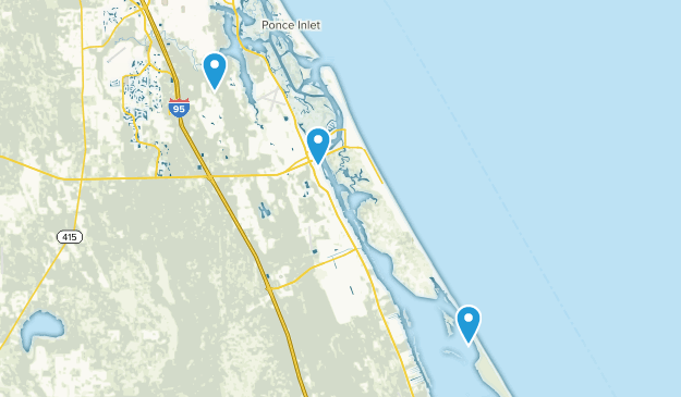New Smyrna Beach, Florida Map
