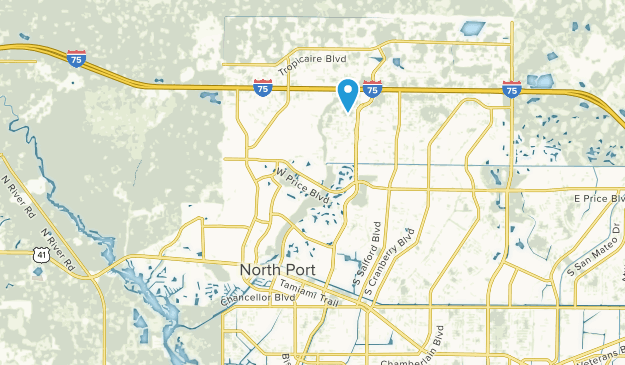 North Port, Florida Map