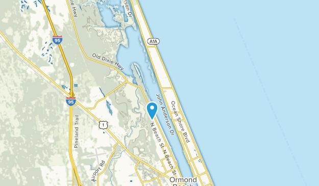 Ormond-by-the-Sea, Florida Map
