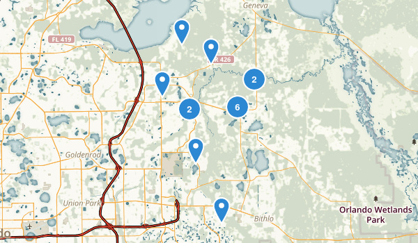 Oviedo, Florida Map