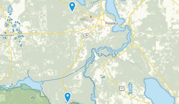 Palatka, Floride Map