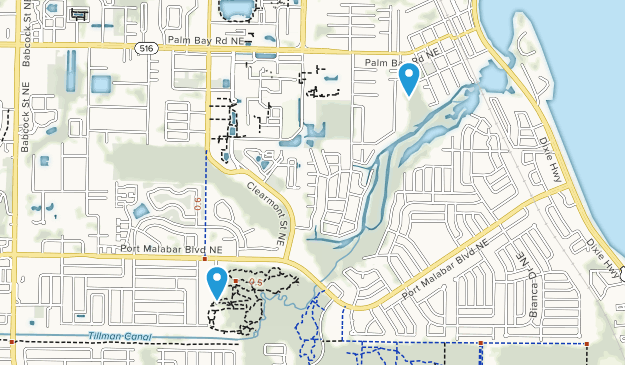 Palm Bay, Florida Map