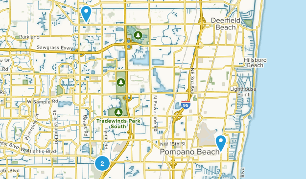 Pompano Beach, Florida Map