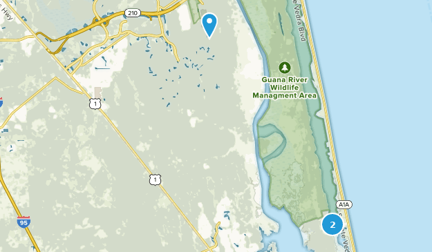Ponte Vedra, Floride Map