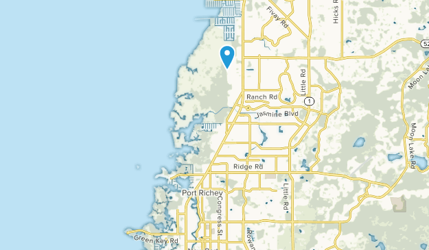 Port Richey, Floride Map