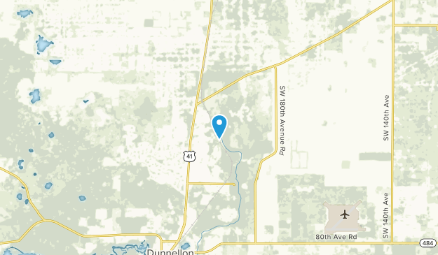 Rainbow Falls, Florida Map