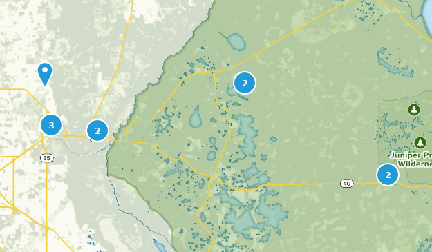 Silver Springs, Florida Map