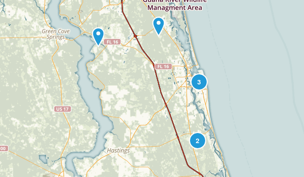 St Augustine, Florida Map