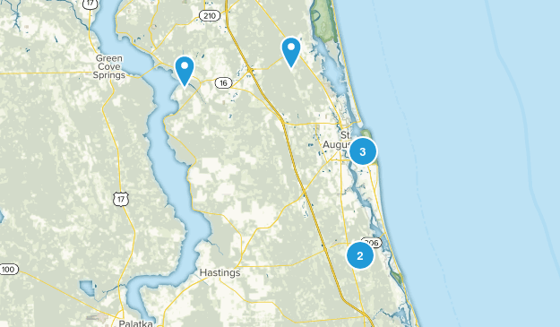 St Augustine, Florida Map