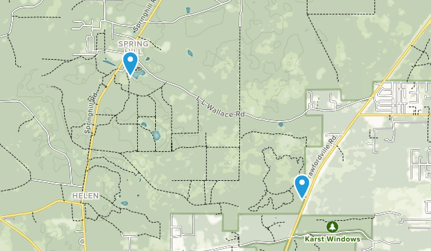 Wakulla Springs, Florida Map