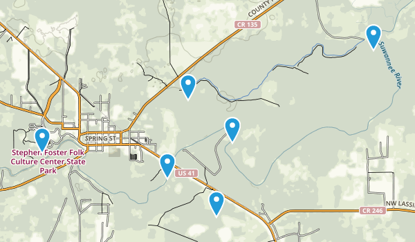 White Springs, Florida Map