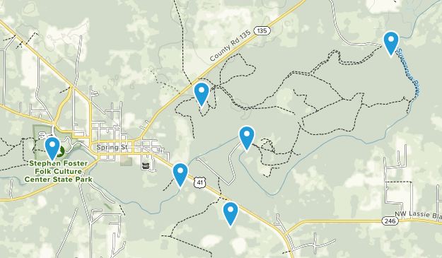 White Springs, Florida Map