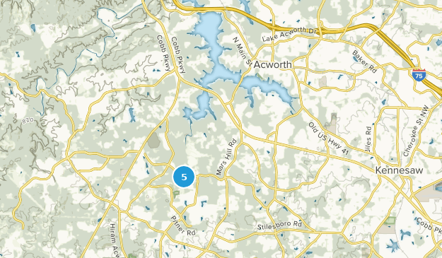 Acworth, Georgia Map
