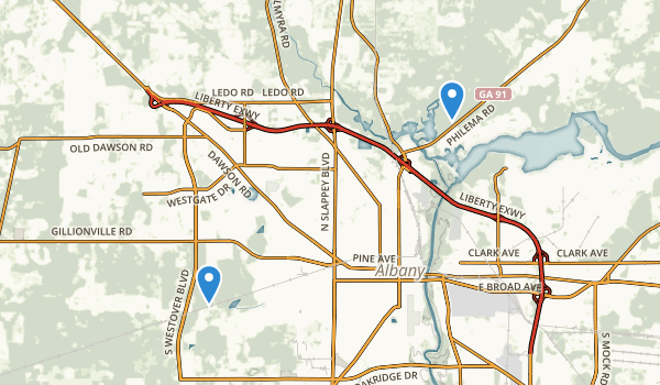 Albany, Georgia Map