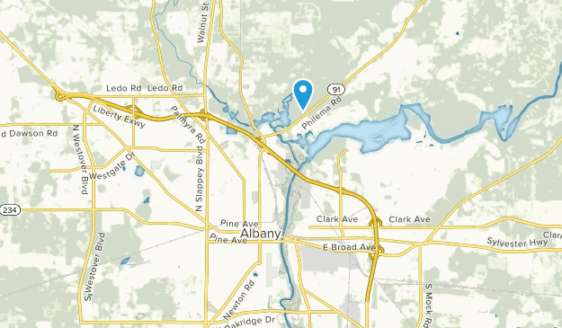 Albany, Géorgie Map
