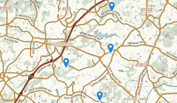 Alpharetta, Georgia Map