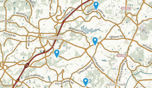 Alpharetta, Georgia Map