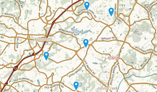 Alpharetta, Georgia Map