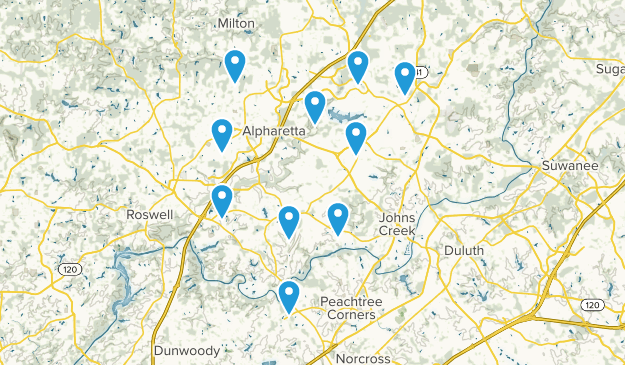 Alpharetta, Georgia Map