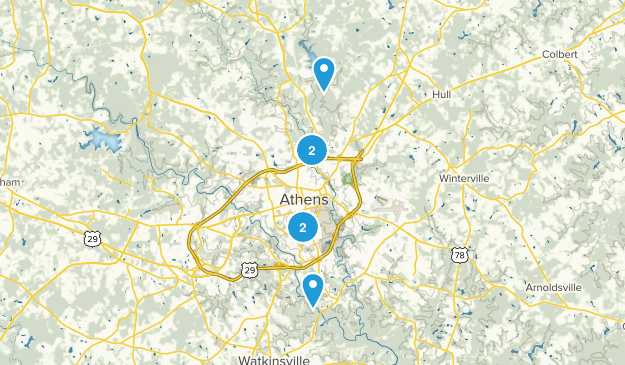 Athens, Georgia Map