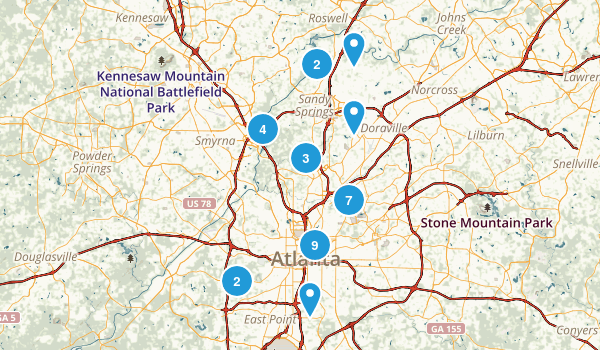 Atlanta, Georgia Map