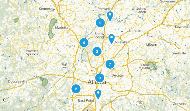 Atlanta, Georgia Map