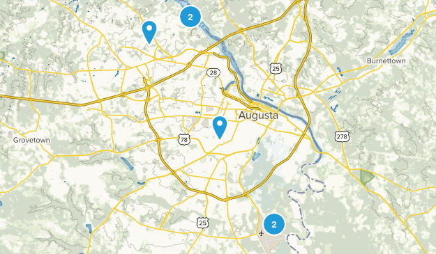 Augusta, Georgia Map