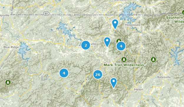 Blairsville, Géorgie Map
