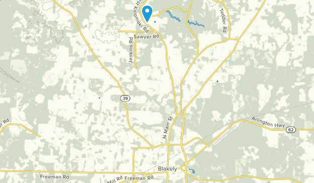 Blakely, Géorgie Map