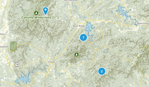 Blue Ridge, Georgia Map