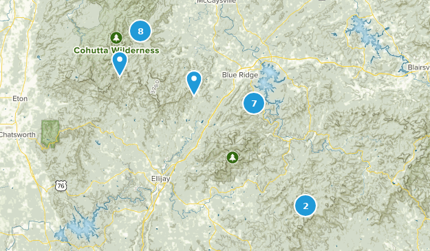 Blue Ridge, Georgia Map