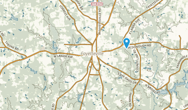 Brookcliff, Georgia Map
